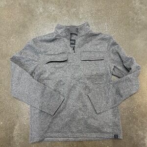 Prana Grey Size Small quarter zip sweater jacket